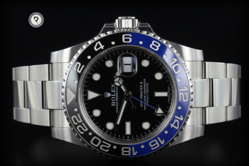 ROLEX GMT BATMAN <font color=#FF0000> VENDU