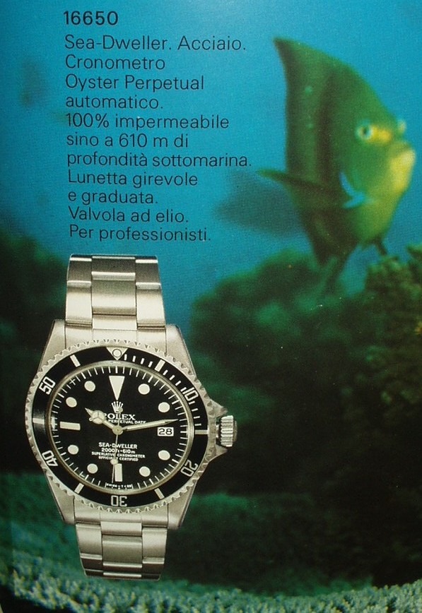 ROLEX SEA DWELLER 1665, L'EVOLUTION (PART III)