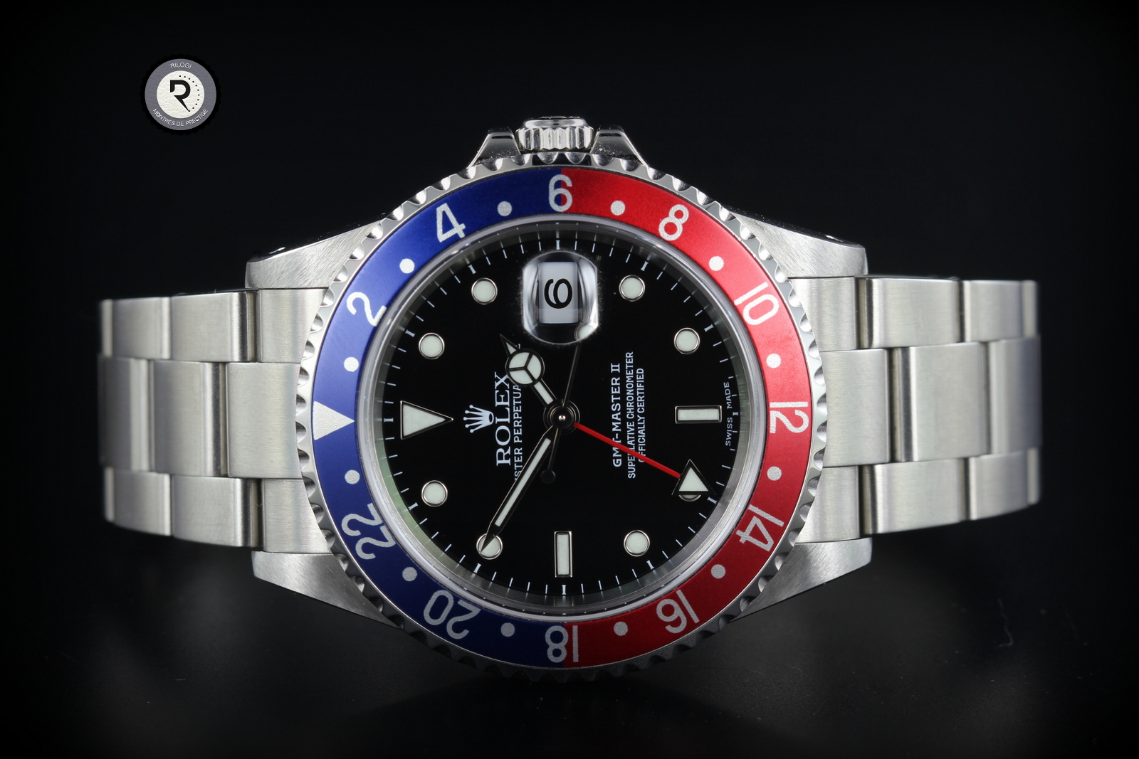 ROLEX GMT II 16710 <font color=#FF0000> VENDU