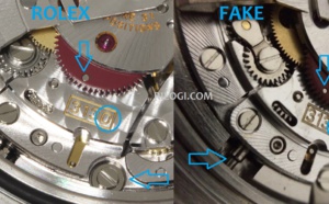 Calibre 3130, comparatif: Rolex-Fake